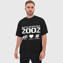 Футболка оверсайз мужская Дата выпуска 2002, цвет: 3D-принт — фото 2