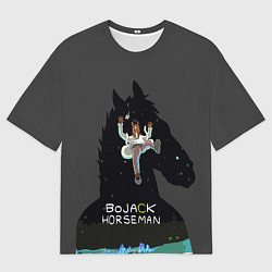 Мужская футболка оверсайз Bojack Horseman