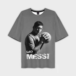 Футболка оверсайз мужская Leo Messi, цвет: 3D-принт