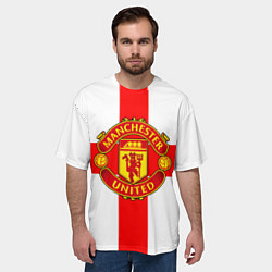 Футболка оверсайз мужская Manchester Utd: England, цвет: 3D-принт — фото 2