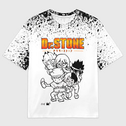 Футболка оверсайз мужская Доктор Стоун персонажи, цвет: 3D-принт
