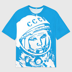 Мужская футболка оверсайз Гагарин: CCCP