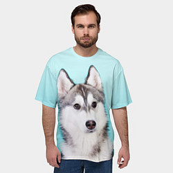 Футболка оверсайз мужская Blue, цвет: 3D-принт — фото 2