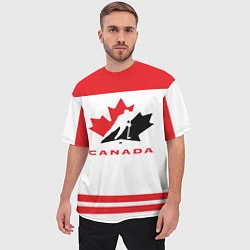 Футболка оверсайз мужская Canada Team, цвет: 3D-принт — фото 2