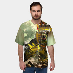 Футболка оверсайз мужская WH40k warboss, цвет: 3D-принт — фото 2