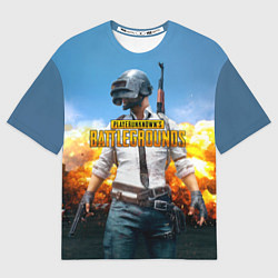 Футболка оверсайз мужская PUBG Wars, цвет: 3D-принт