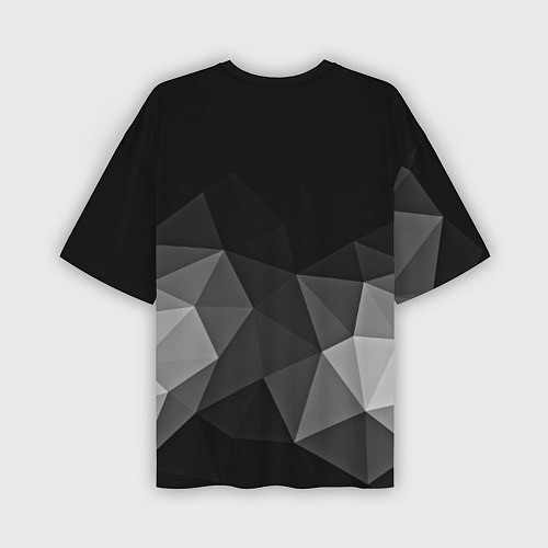 Мужская футболка оверсайз Abstract gray / 3D-принт – фото 2