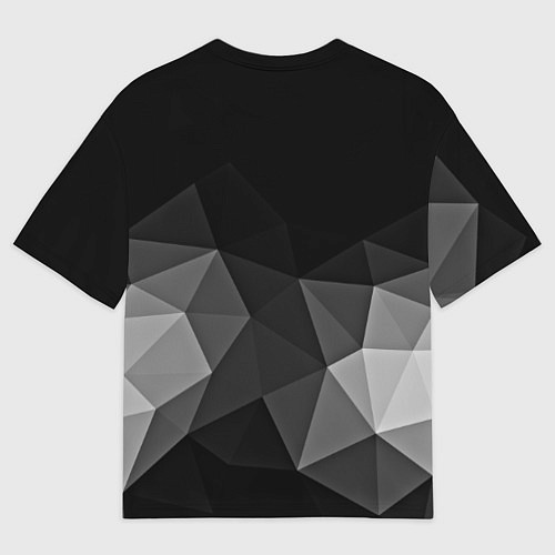Мужская футболка оверсайз Abstract gray / 3D-принт – фото 2