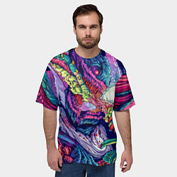Футболка оверсайз мужская Hyper Beast Style, цвет: 3D-принт — фото 2