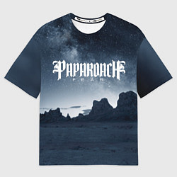 Футболка оверсайз мужская Paparoach: Fear, цвет: 3D-принт