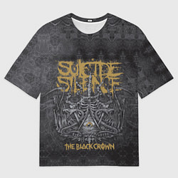 Мужская футболка оверсайз Suicide Silence: The Black Crown