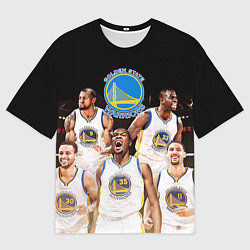 Футболка оверсайз мужская Golden State Warriors 5, цвет: 3D-принт