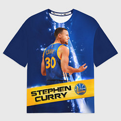 Футболка оверсайз мужская Golden State Warriors 8, цвет: 3D-принт
