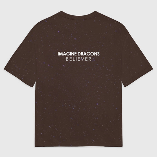 Мужская футболка оверсайз Imagine Dragons: Believer / 3D-принт – фото 2