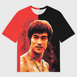 Футболка оверсайз мужская Брюс Ли, цвет: 3D-принт