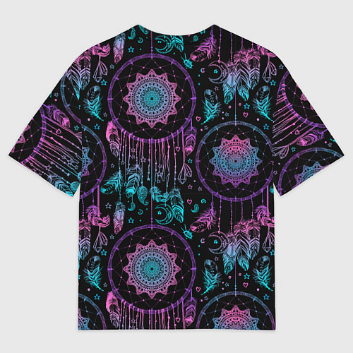 Мужская футболка оверсайз Ловцы снов / 3D-принт – фото 2