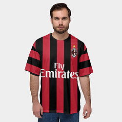 Футболка оверсайз мужская Milan FC: Form 2018, цвет: 3D-принт — фото 2