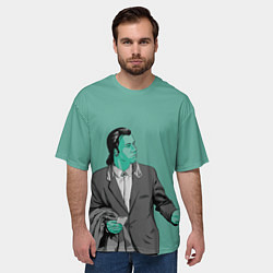 Футболка оверсайз мужская Недоумевающий Винсент, цвет: 3D-принт — фото 2