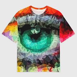 Мужская футболка оверсайз Eyes swag