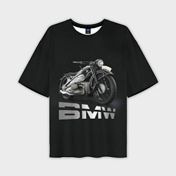 Мужская футболка оверсайз Мотоцикл BMW