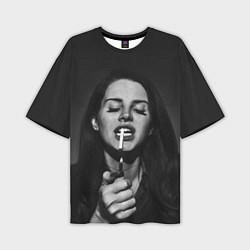 Мужская футболка оверсайз Lana Del Rey
