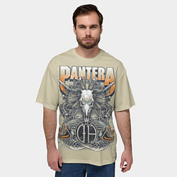 Футболка оверсайз мужская Pantera: Wild Goat, цвет: 3D-принт — фото 2