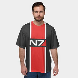 Футболка оверсайз мужская Mass Effect: N7, цвет: 3D-принт — фото 2