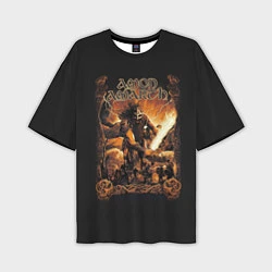 Мужская футболка оверсайз Amon Amarth: Dark warrior