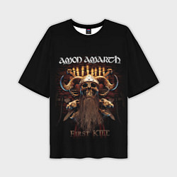Мужская футболка оверсайз Amon Amarth: First kill
