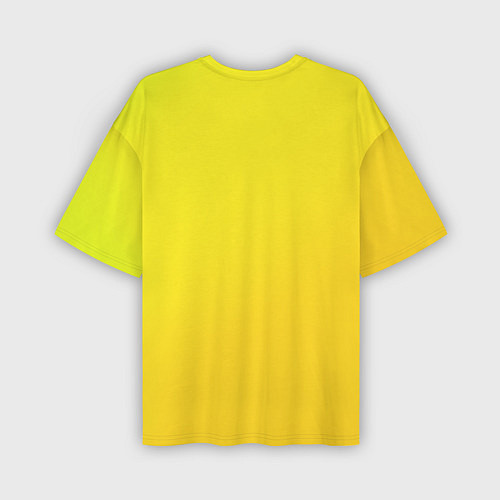 Мужская футболка оверсайз Just Banana (Yellow) / 3D-принт – фото 2