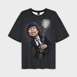 Мужская футболка оверсайз AC/DC: Guitarist