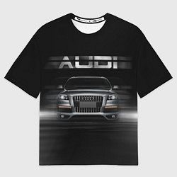 Футболка оверсайз мужская Audi Q7 скорость, цвет: 3D-принт
