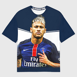 Футболка оверсайз мужская Neymar: Fly Emirates, цвет: 3D-принт