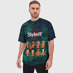 Футболка оверсайз мужская Группа Slipknot, цвет: 3D-принт — фото 2