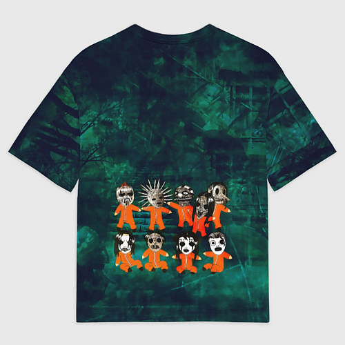 Мужская футболка оверсайз Группа Slipknot / 3D-принт – фото 2