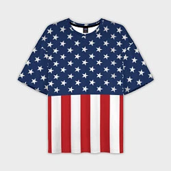 Мужская футболка оверсайз Флаг США