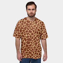 Футболка оверсайз мужская Жираф, цвет: 3D-принт — фото 2