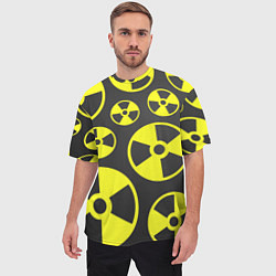 Футболка оверсайз мужская Радиация, цвет: 3D-принт — фото 2