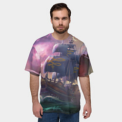 Футболка оверсайз мужская Sea of thieves, цвет: 3D-принт — фото 2