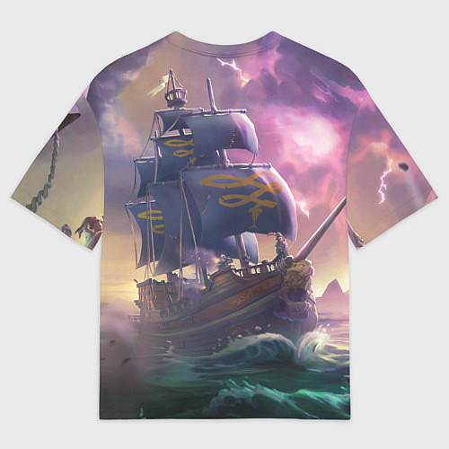 Мужская футболка оверсайз Sea of thieves / 3D-принт – фото 2