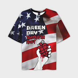 Мужская футболка оверсайз Green Day American Idiot