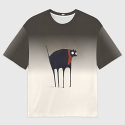 Мужская футболка оверсайз Первый снег