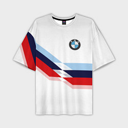 Мужская футболка оверсайз BMW БМВ WHITE