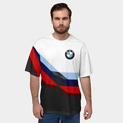 Футболка оверсайз мужская BMW M SPORT, цвет: 3D-принт — фото 2
