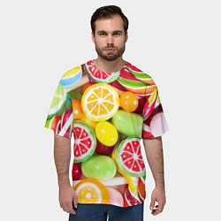 Футболка оверсайз мужская Candy Summer, цвет: 3D-принт — фото 2