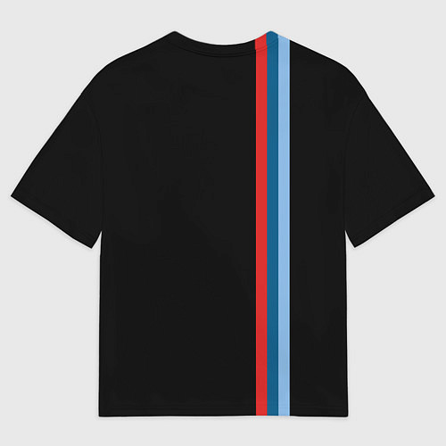 Мужская футболка оверсайз BMW BLACK COLLECTION БМВ / 3D-принт – фото 2