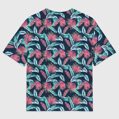 Мужская футболка оверсайз Чудо в Перьях / 3D-принт – фото 2