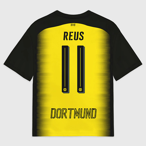 Мужская футболка оверсайз BVB FC: Rois Away 17/18 / 3D-принт – фото 2