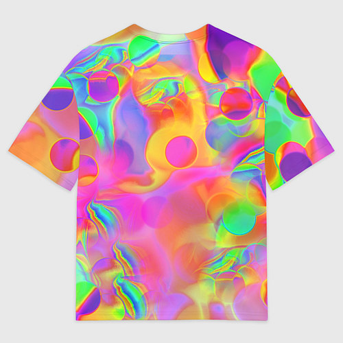 Мужская футболка оверсайз Cocktail lips / 3D-принт – фото 2