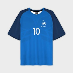 Мужская футболка оверсайз Сборная Франции: Бензема ЧМ-2018